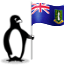 The Glacial penguin holding the flag of BVI.